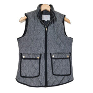 Women's Guess Grey Quilted Vest - Small